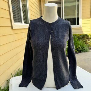 LOFT Cardigan, Gray, XS